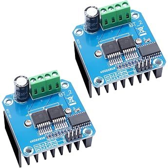 BTS7960 43A High Power Double DC Stepper Motor Driver Module Binghe Pack of 2 BTS7960 High Performance Motor Driver Module Supply Voltage 5.5 V to 27 V for Smart Car Motor Drive
