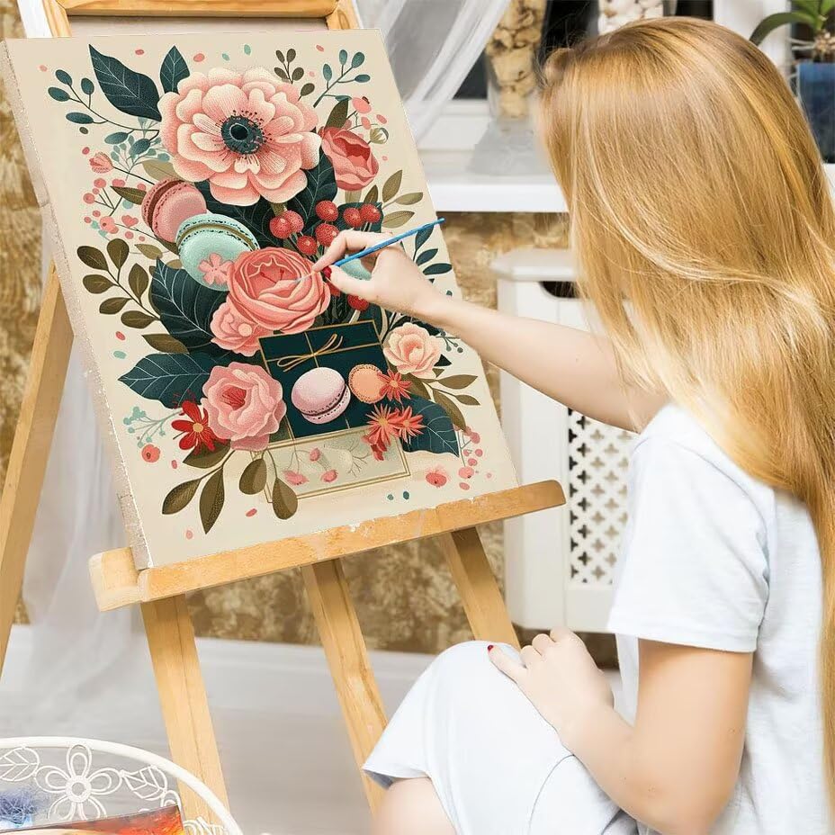 Manualidades pintura con números rosa gigante para conectar con tu creatividad interior en casa 7
