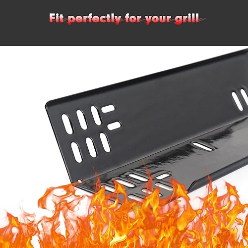 Miniatura 4 de Cozilar 15" Grill Heat Plates for Dyna-Glo Grill Replacement Parts, Grill Heat Shield Burner Covers BBQ Gas Grill Replacement Parts Gas Grill