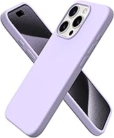 Vista 62 de ORNARTO Funda compatible con iPhone 15 Pro de 6.1 pulgadas, silicona líquida de 3 capas cubierta completa de goma de gel suave, funda protectora