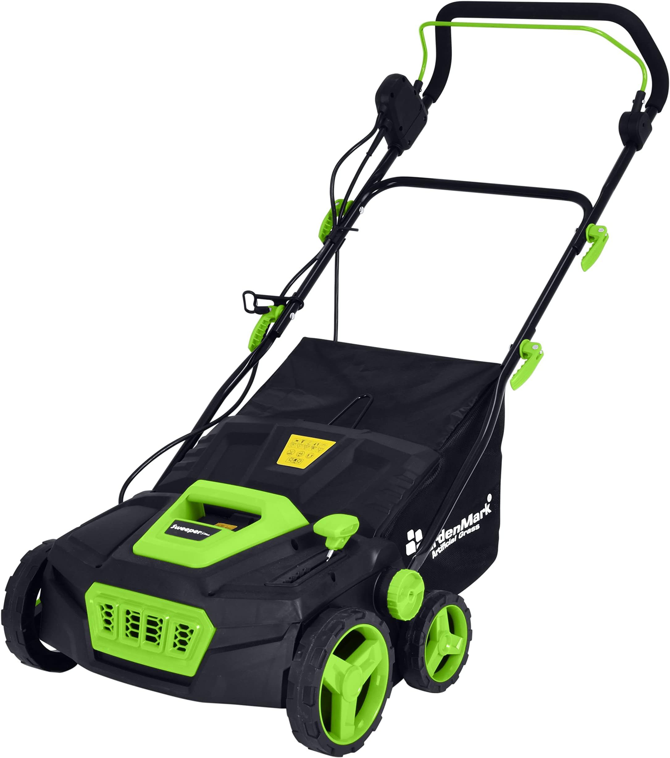 SweeperPro by GardenMark | Artificial Grass Sweeper w/50ft Cord | Fast and Easy Turf Cleanup | Extend The Life & Appearance