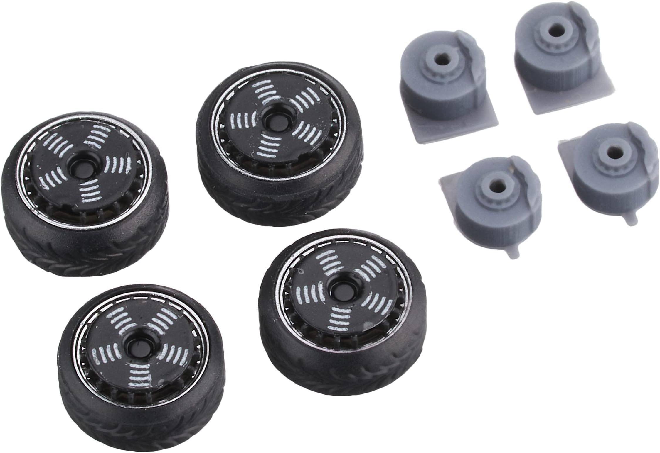D Model 1/64 Wheels No.6 Classic Racer Black DW006E