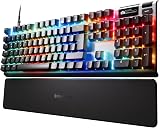 SteelSeries Apex Pro Gen 3 - Clavier Gamer HyperMagnetic - Switches OmniPoint 3.0 - Actionnement Ajustable - Toucher Rapide/SOCD - OLED - RGB - Capuchons PBT - USB-C - DE Layout QWERTZ - 1