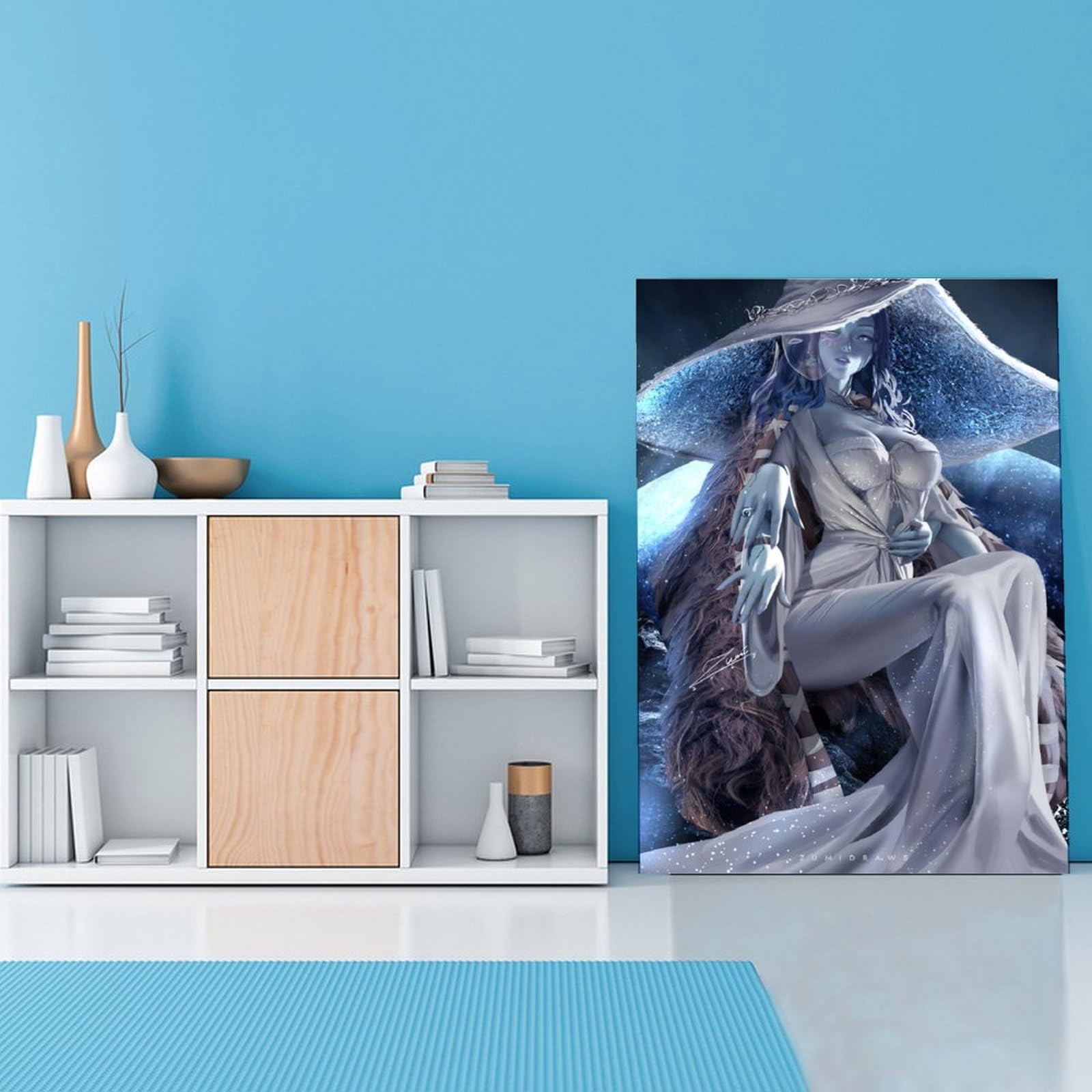 Elden Ring Poster-Set - Ranni Die Hexe | 3 Leinwand-Bilder 30x45 Cm Für Wohnzimmer & Zimmer