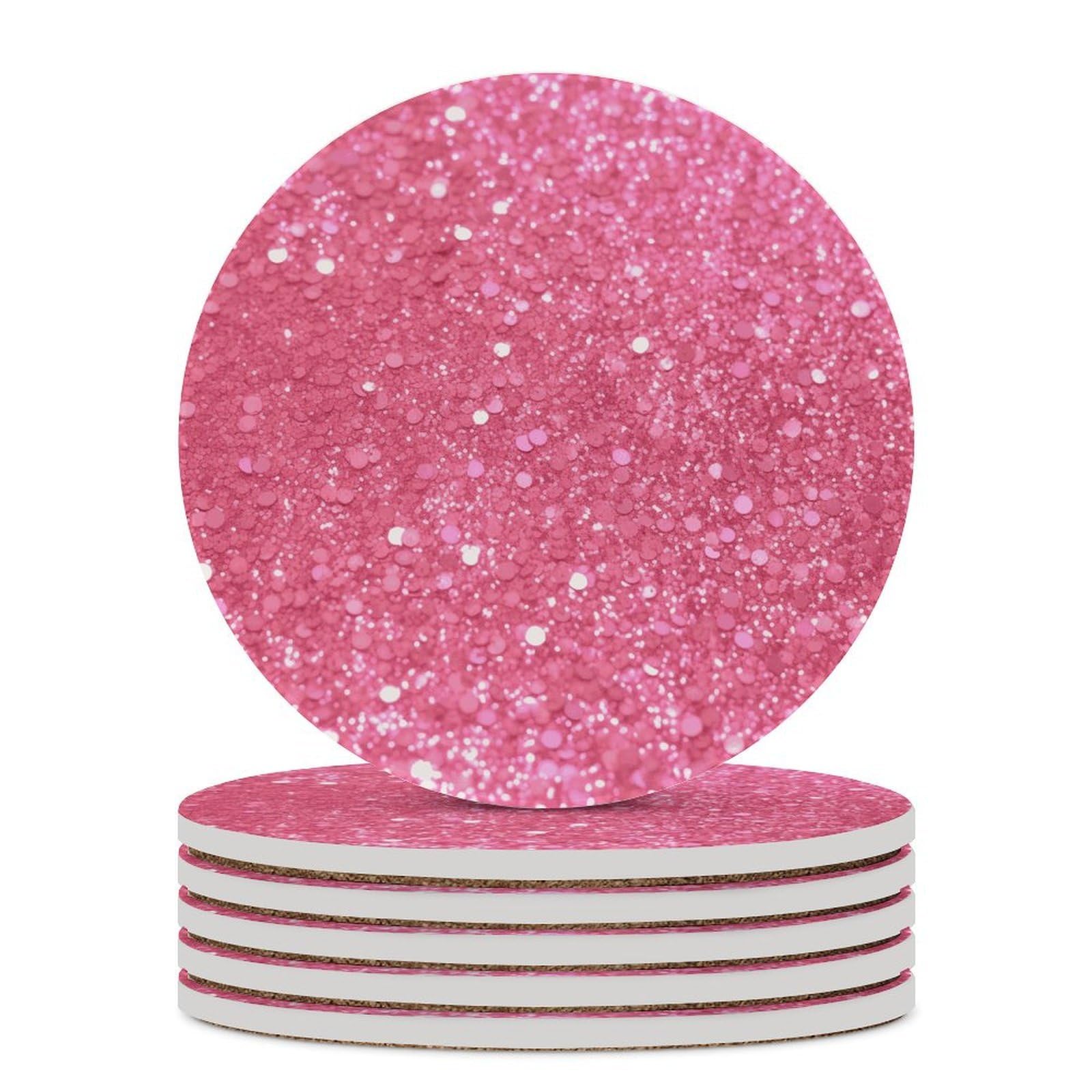 Dessous de verre paillettes étincelantes pour décoration de table de salon