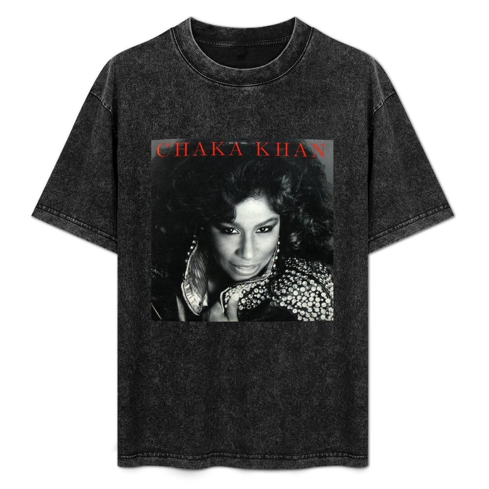 SATURNin&pd Fashionable Men's Retro T-Shirt Chaka Khan Got to Be There Cotton T-Shirt Black 3XL