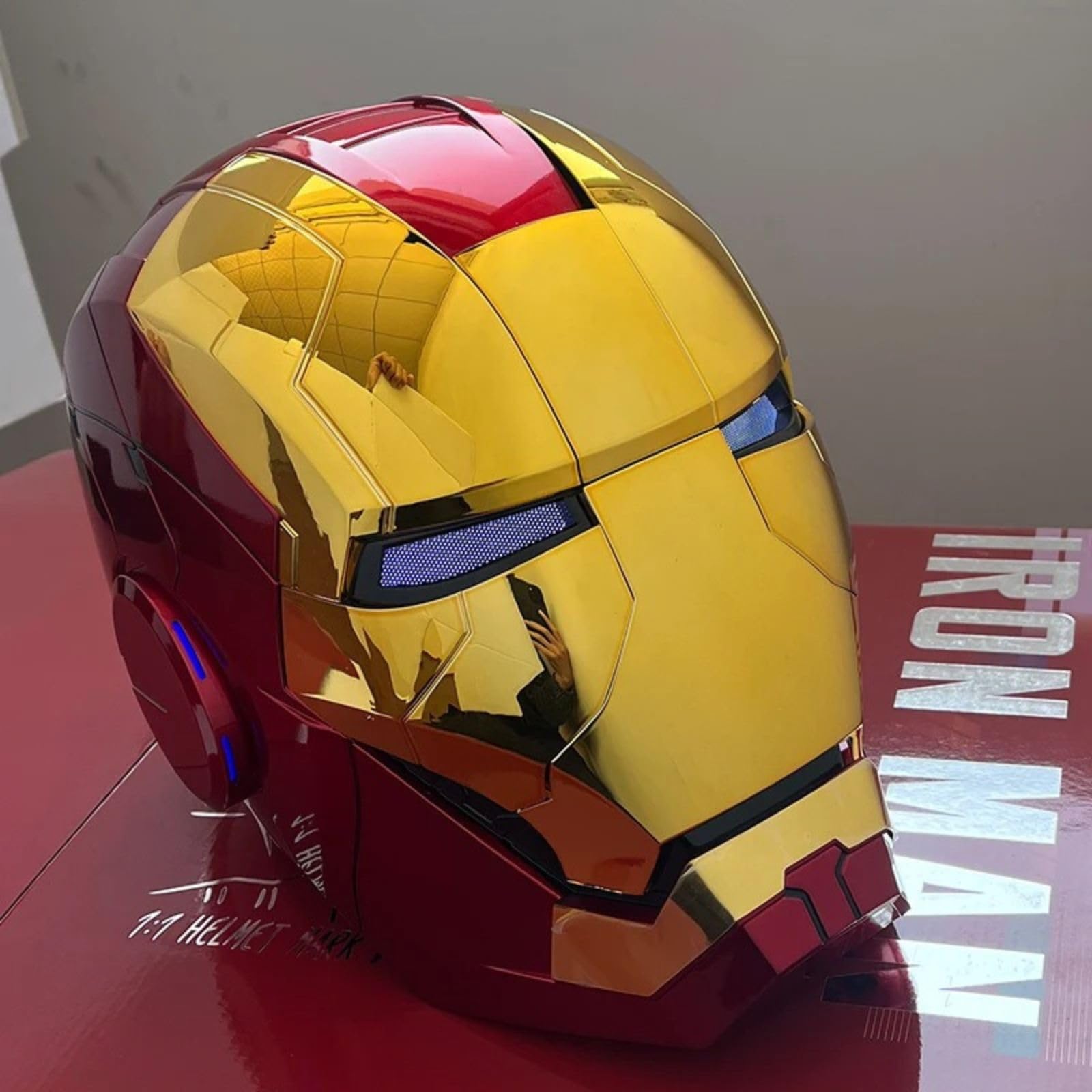 2024 Iron Man Helmet, Mask with Jarvis Voice and Remote, Touch Controlled Open / Close