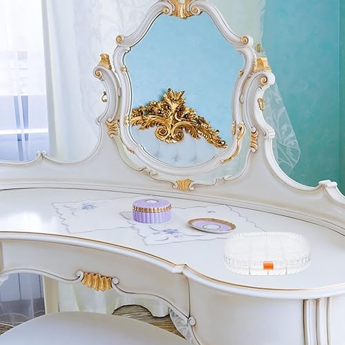 Miniatura 7 de Zerodeko Joyero para aretes, caja organizadora de joyas transparente, 16 rejillas, contenedor de almacenamiento de plástico para cuentas, arte,