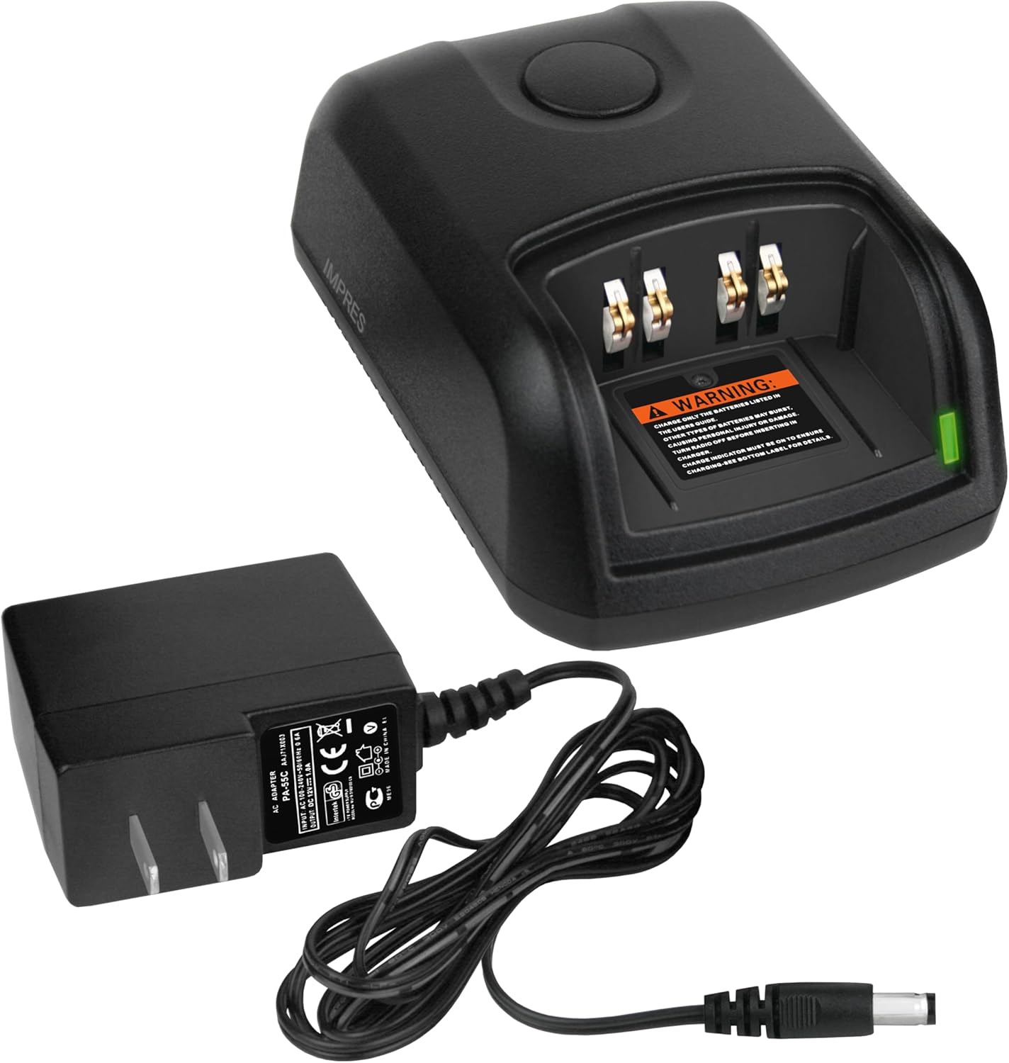 Banshee WPLN4199A Two-Way Radio Battery Charger Compatible with Motorola HNN9013, HNN4011, HNN4001A, HNN4003, HNN9009, HNN9008, PMNN4045, NNTN7380A, BP9009