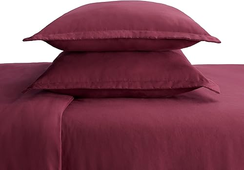 Miniatura 9 de SERTA Simply Clean - Juego de funda de edredón de 2 piezas, ultra suave, hipoalergénico, resistente a las manchas, color azul marino, tamaño