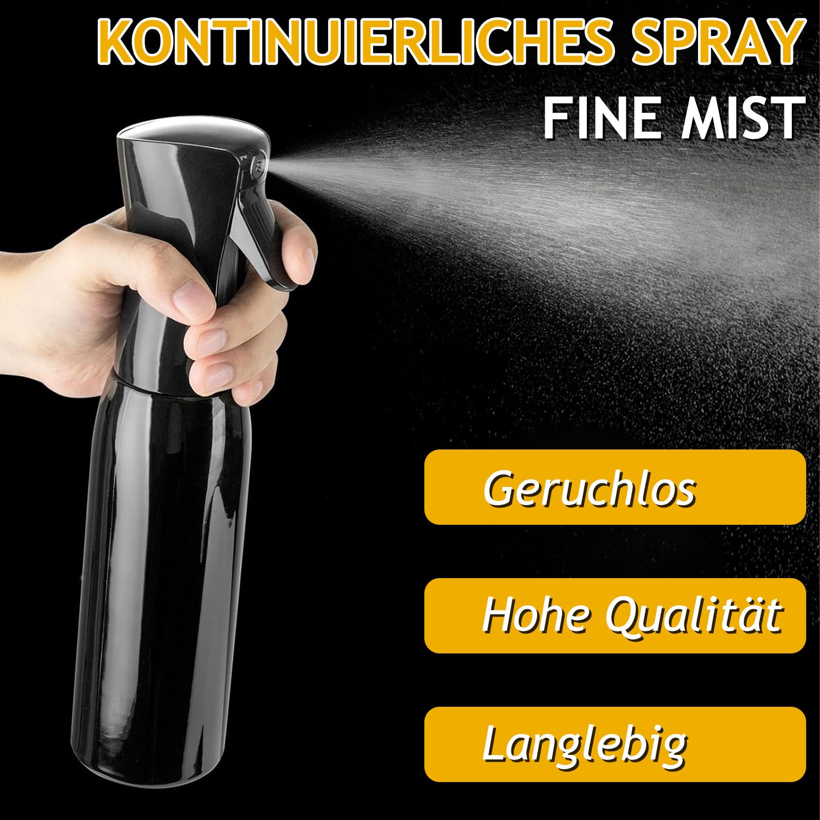 1 sztuka Ultra Fine Continuous Spray Water Bottle Water Atomizer do roślin, ogrodu, czyszczenia zwierząt domowych, fryzjera, pielęgnacji samochodu, puste butelki z