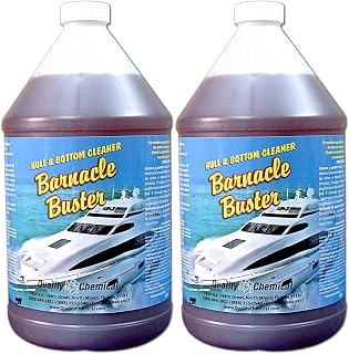 Quality Chemical Barnacle Buster Hull Cleaner for Boats - On/Off Boat Hull Cleaner - Boat Bottom - Star Cleaning Performance - 128 oz (Pack of 2)