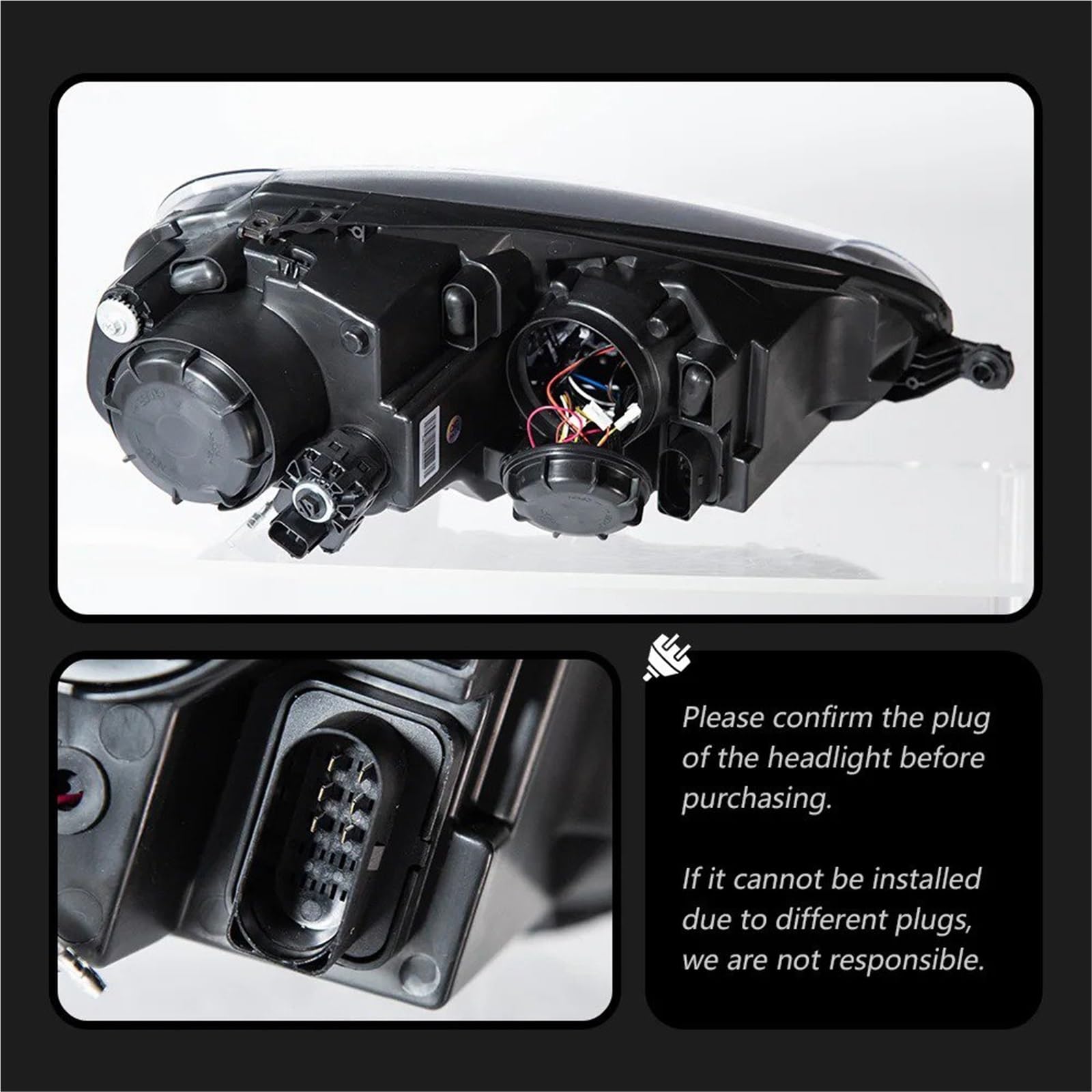 Faro Proiettore Anteriore Per Vw Per Sagitar Per Golf 5 2006-2011 Fari Anteriori A LED DRL Indicatori Di Direzione Abbaglianti Angel Eye Lente Proiettore