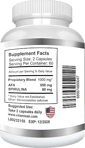 Miniatura 2 de VITAMISAN 4 Celulas Madres Stemcells AFA Algas Verde Azul Antienvejecimiento 240 Cápsulas