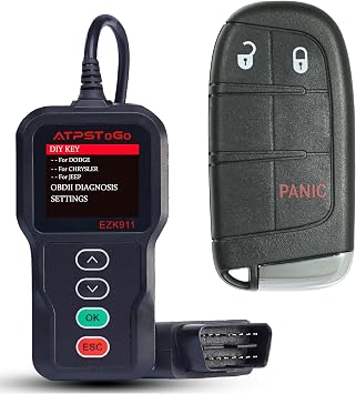 DIY Key Fob Replacement fits for Dodge Journey 2011-2017 / Durango 2014-2017 Keyless Entry Remote FCC ID M3N-40821302 3 Button