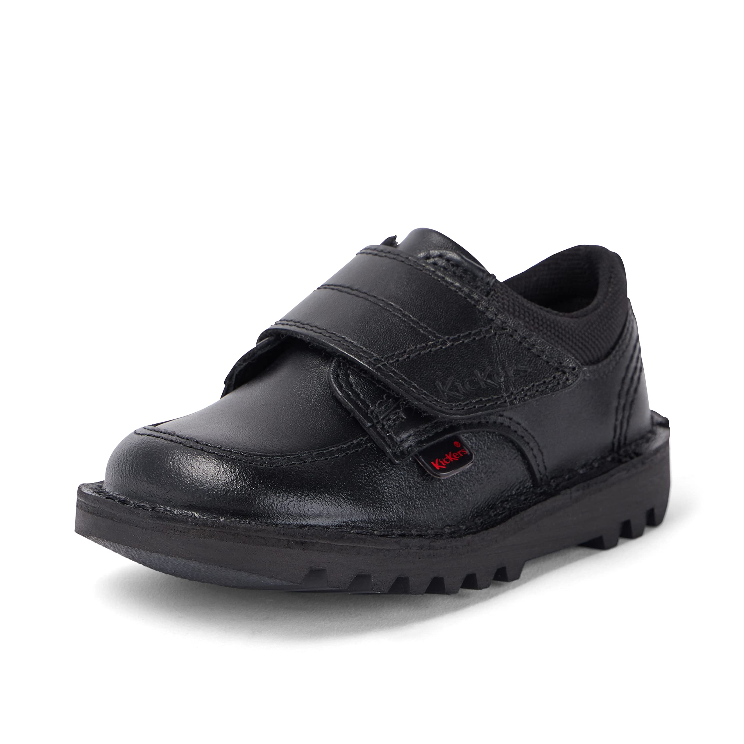 Kickers Kick Scuff Lo I Black Leather 10 US Infant