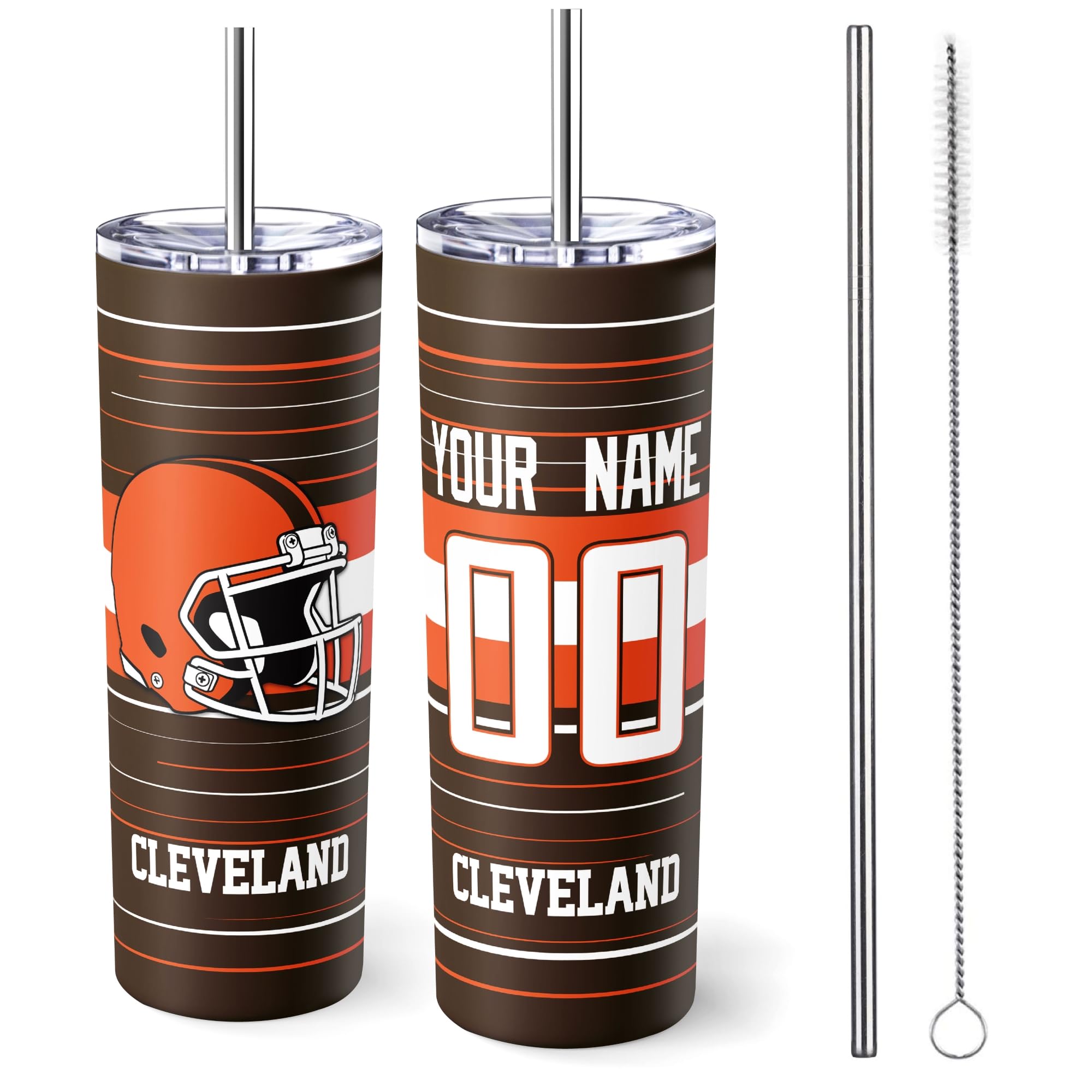 Cleveland Tumbler 20oz Travel Mug Custom Name and Number Gifts