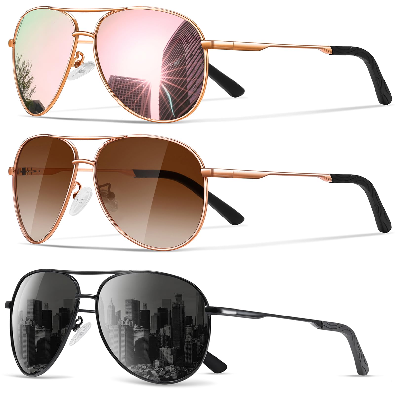 Sunglasses Men Polarized Aviator Sunglasses for Men and Women