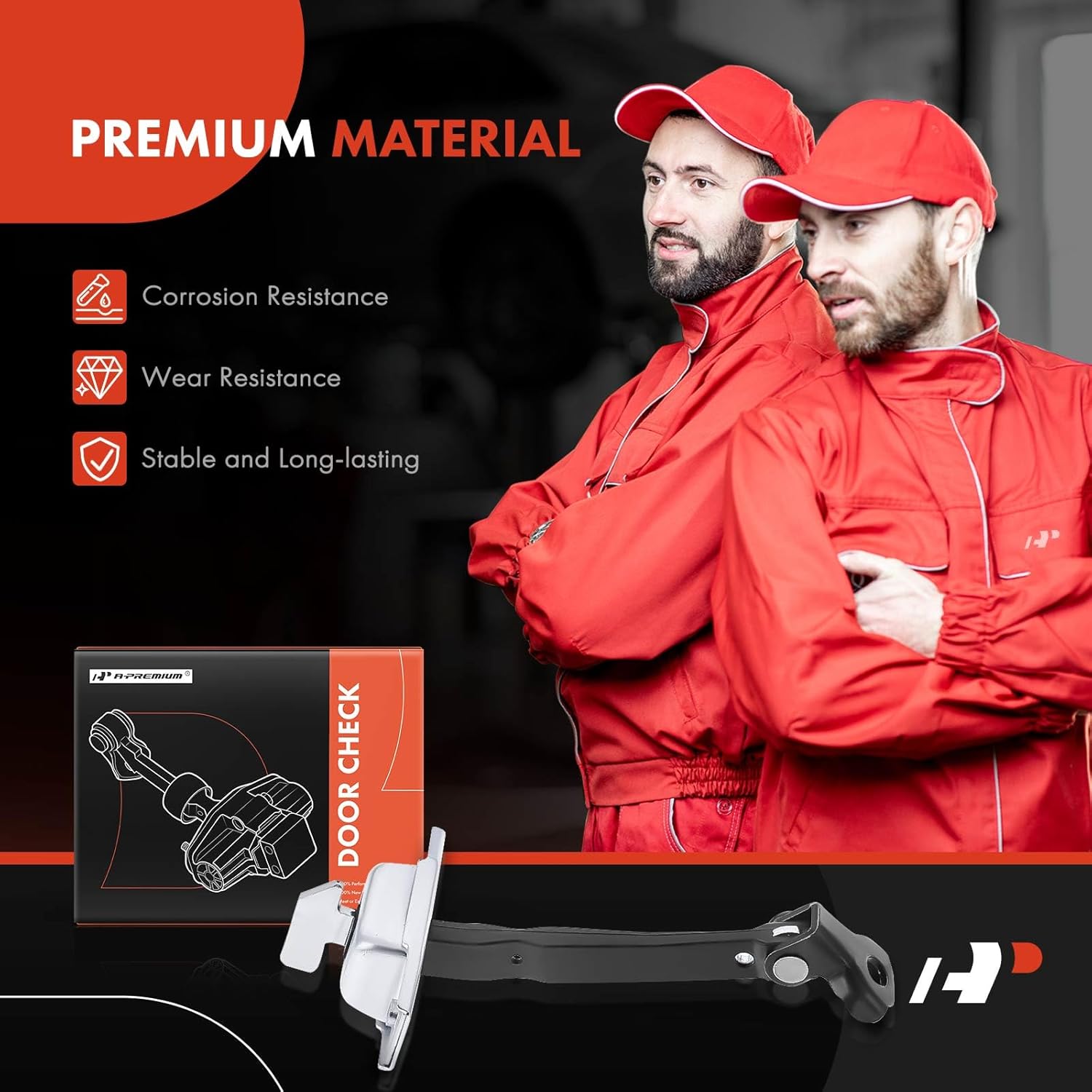 A-Premium Rear Left or Right Door Check Strap Stopper Compatible with Toyota Prius 2010-2015, Prius C Prius V 2012-2015, Replace# 6863047031, 6863047030