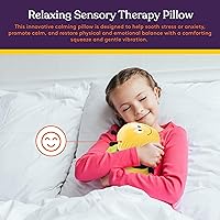 Vista 7 de Special Supplies Bumble Bee Sensory Vibrating Pillow, Pressure Activated for Kids and Adults, Plush Minky Soft with Textured Therapy Stimulation