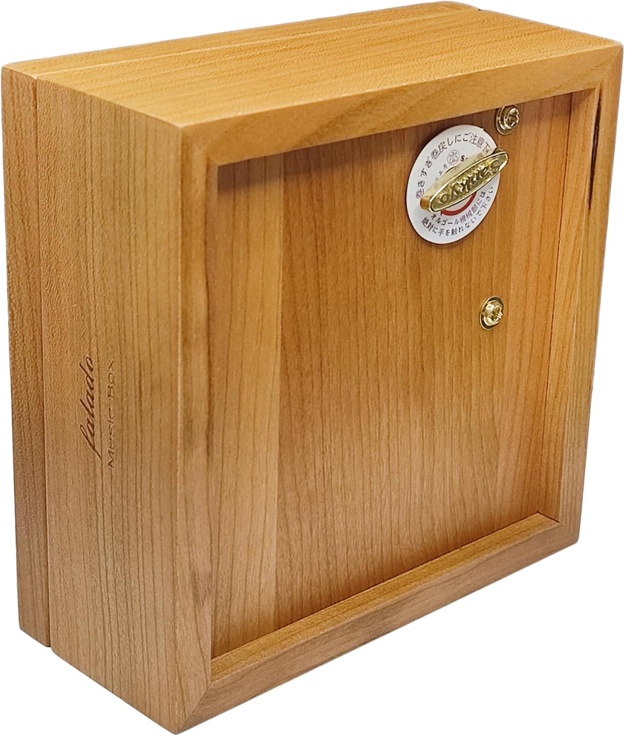 Natural Solid Wood Wind-up Music Box Photo Frame Jewelry Musical Box, Tune of You are My Sunshine