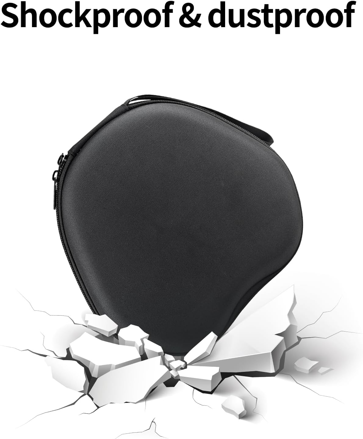 Headphone Case for Edifier W820NB Bluetooth Noise Cancelling Headphone, Headphone Bag Compatible with EDIFIER Free Pro, Mesh Bag for USB Cables, Chargers and Other Accessories, Headset Case Travel Bag - Image 4