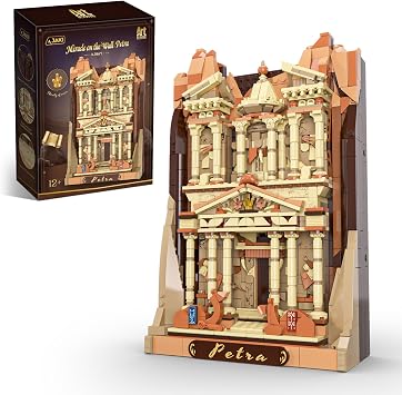 JAKI Architecture Wall Art Petra - Miracle on the Wall Building Set | Wall Mounted & Desk Decoration, Gifts for Birthdays, Home Decor Office Centerpiece for Adults Women & Men Age 12+, 1165 PCS