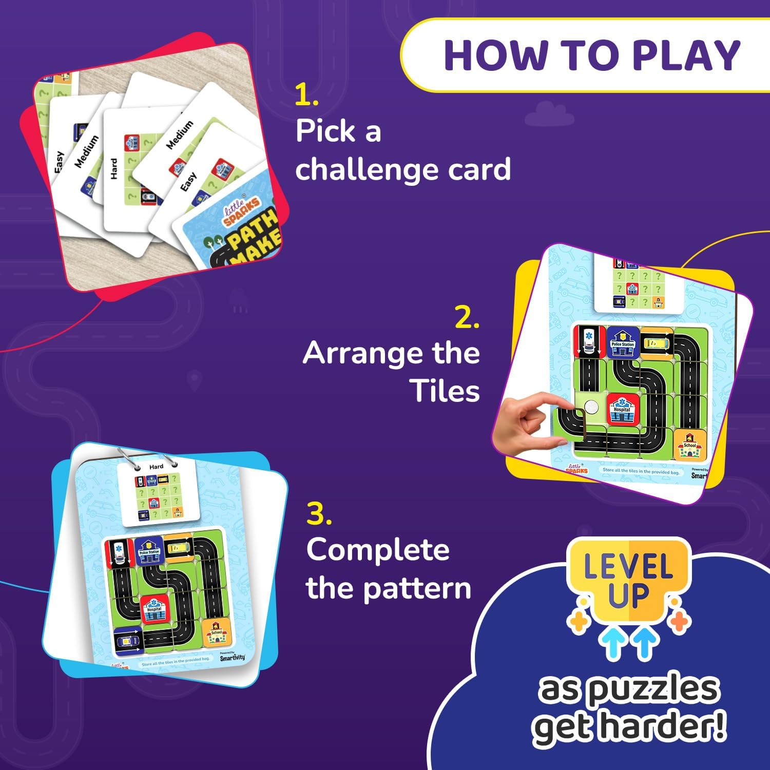 Smartivity Path Maker | Logic & Problem-Solving Puzzle Game for Kids 4+ | Screen-Free STEM Brain Game with 30+ Challenges | Travel-Friendly Educational Toy