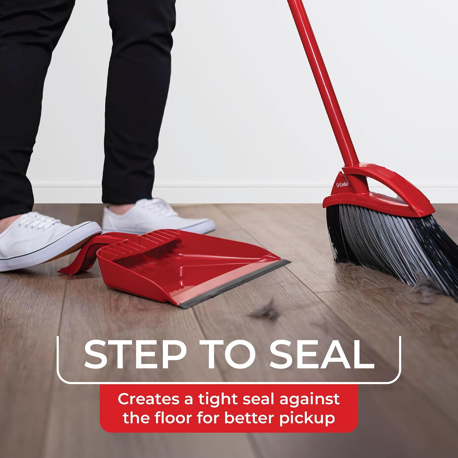 O-Cedar Pet Pro Broom with Step-On Dustpan | Removes Over 99% of photo 2