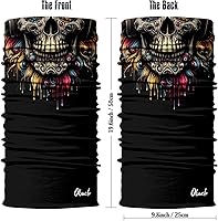 Vista 70 de Obacle - Tapabocas con cuello polar y de estilo de pañuelo contra el polvo y el sol para hombre y mujer