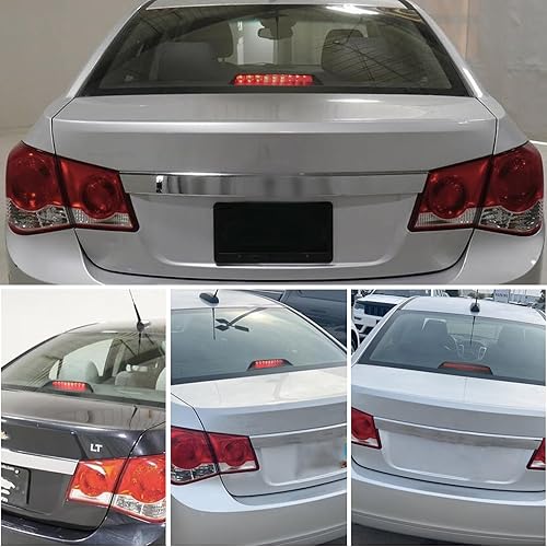 Miniatura 5 de Tercera luz de freno LED compatible con Chevrolet Chevy Cruze Sedan 2011 2012 2013 2014 2015 lámpara de repuesto de luz de freno trasera de montaje