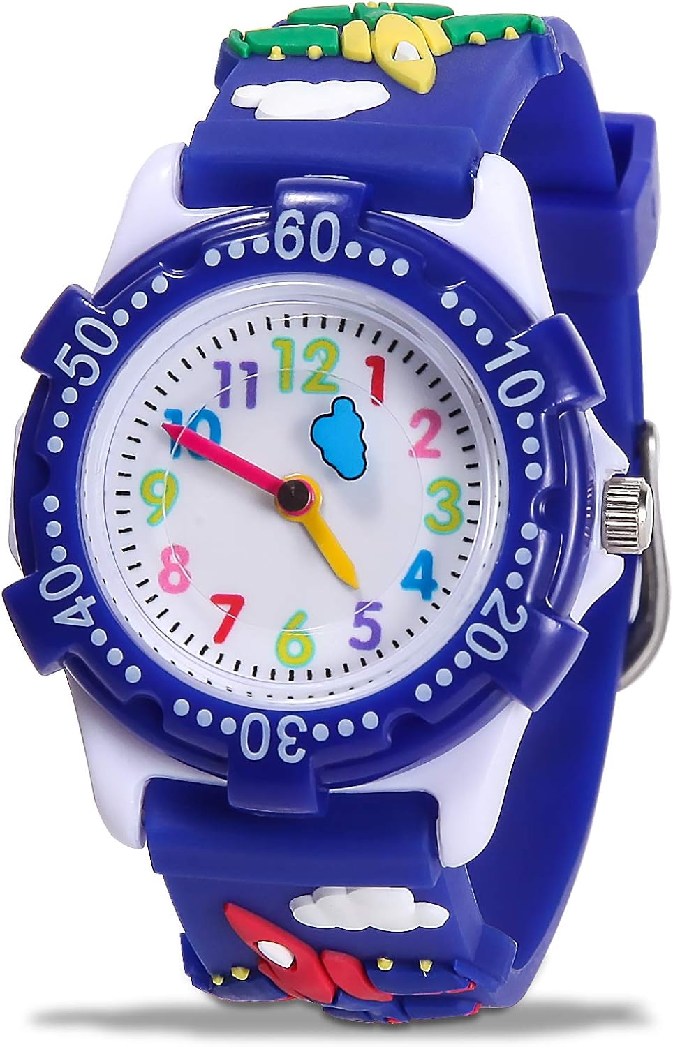 yuzhou888 Kids Waterproof Watch, Cute 3D Cartoon Children's Watches with Easy-to-Read Numbers and Pointers, are The Best Gifts for Teaching Children Aged 3-12 How to Distinguish Time.