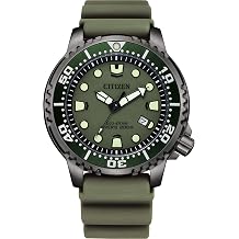 Citizen Men's Analogue Eco-Drive Watch with Elastic Strap Promaster Marine