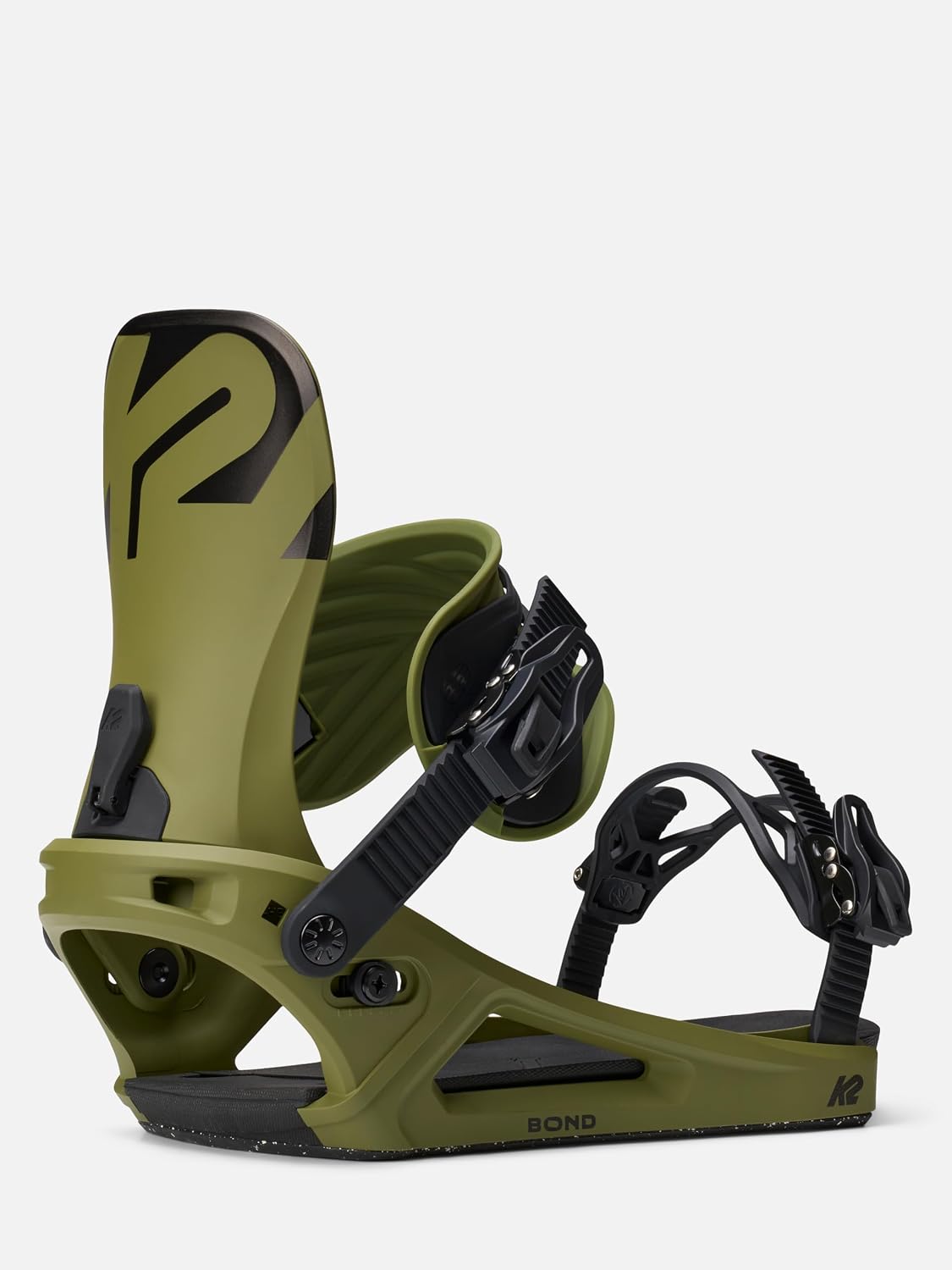 K2 Bond Men's Snowboard Bindings | Flex 6/10, Nylon Highback, Nylon Baseplate, 2-Degree Canted Footbed, Intermediate