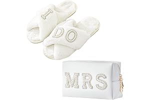 Exclusive Personalized Bride to Be Gift Set with I Do Slippers