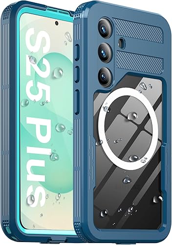 Miniatura 8 de Ezanmull Funda impermeable para Samsung Galaxy S23, con protector de pantalla integrado, a prueba de polvo, a prueba de golpes, cuerpo completo,