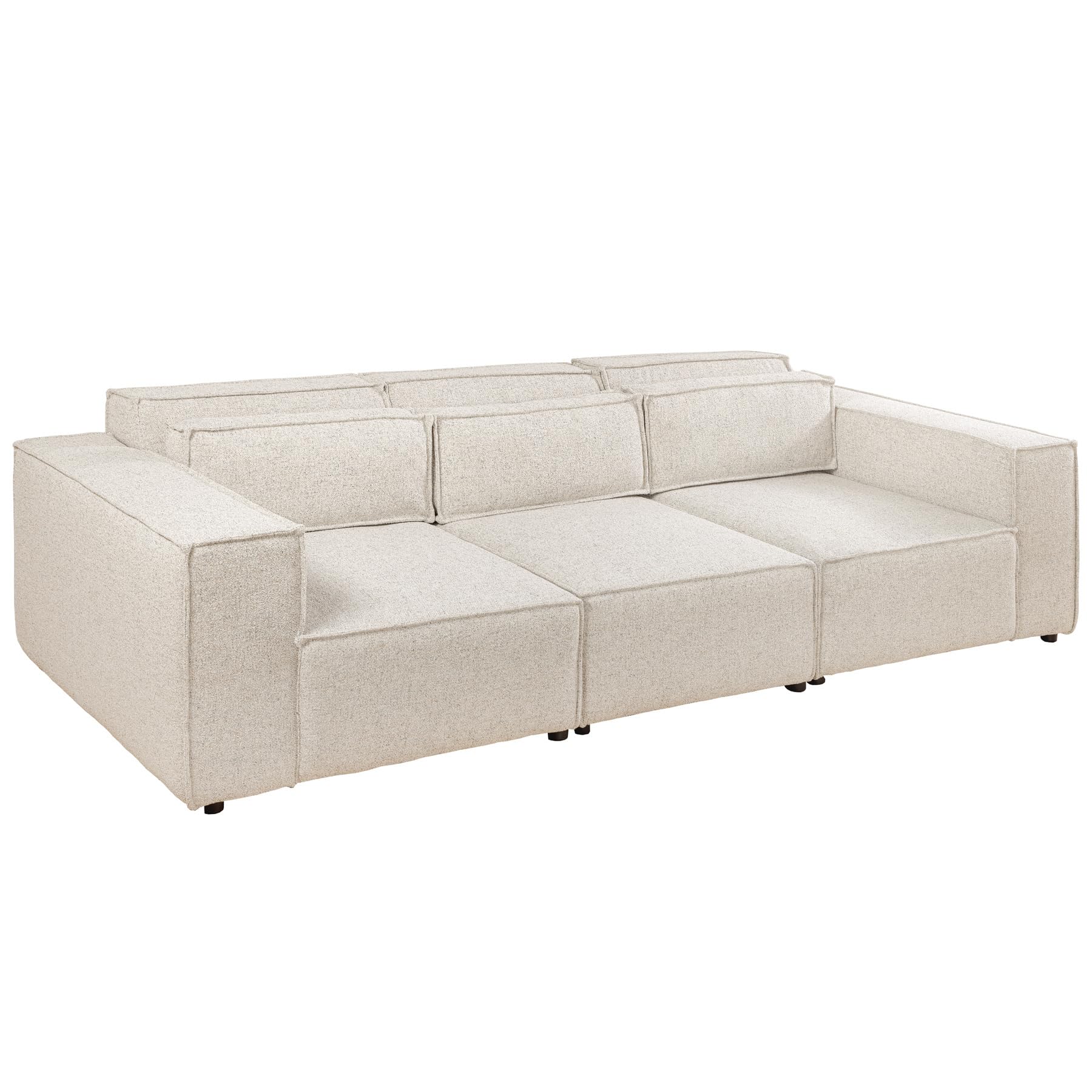 Riess Ambiente 3-Sitzer Sofa Bossa NOVA - 260cm - beige Ocean - Strukturstoff - Couch