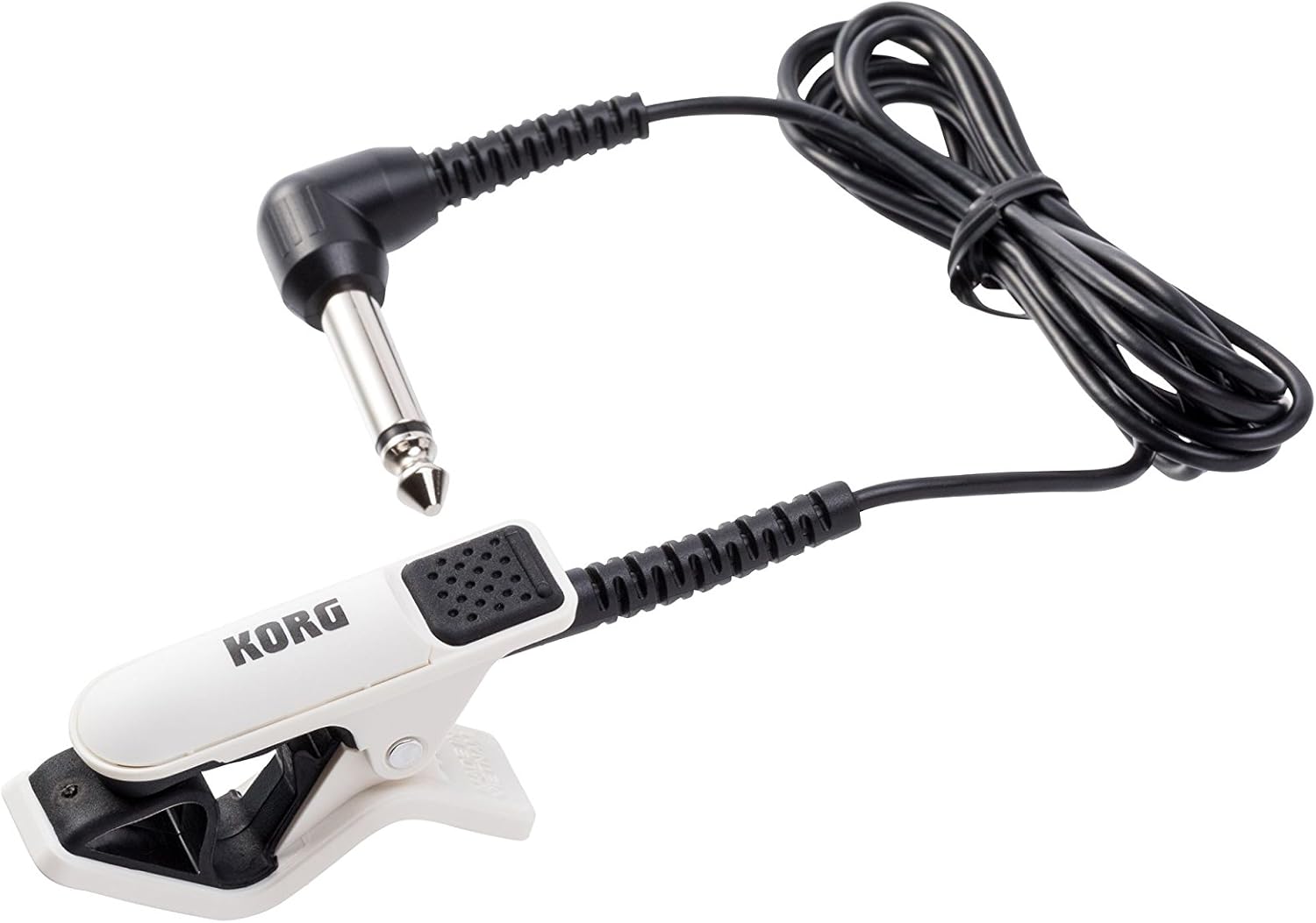 Korg CM-300 Clip-on Contact Microphone w/ 1.2" Maximum Width - White & Black