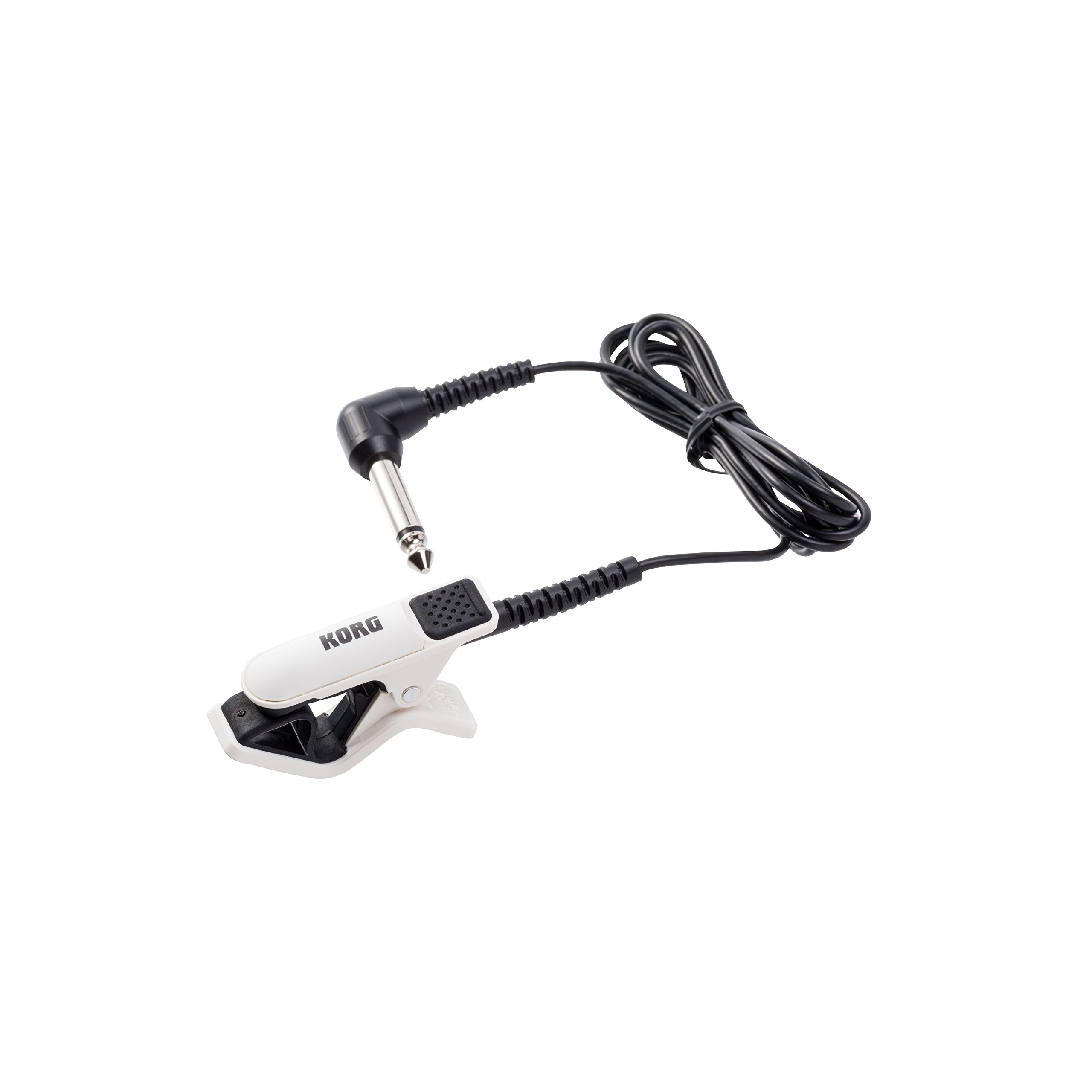 KORGCM-300 Clip-on Contact Microphone w/ 1.2" Maximum Width - White & Black