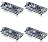 4Pcs for Nano V3.0, Nano Board ATmega328P 5V 16M Micro-Controller Board CH340C Chip 5V 16MHz Type-C Connection Compatible with Nano V3.0(Without USB Cable)