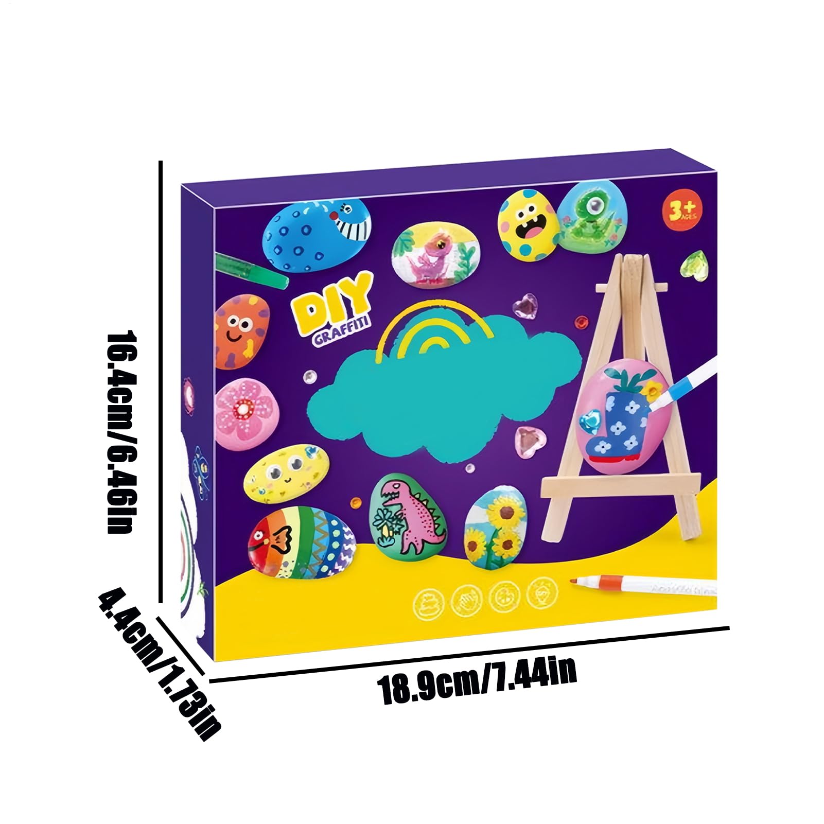 Amazon.co.jp: 子供用ロックペイントセット 石絵アートクラフトセット