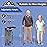 supregear Folding Cane, 5-Level Adjustable Height Walking Stick Lightweight Collapsible Portable Travel Cane with Wrist Strap and T Handle for Elderly Disabled Men Women, Leopard