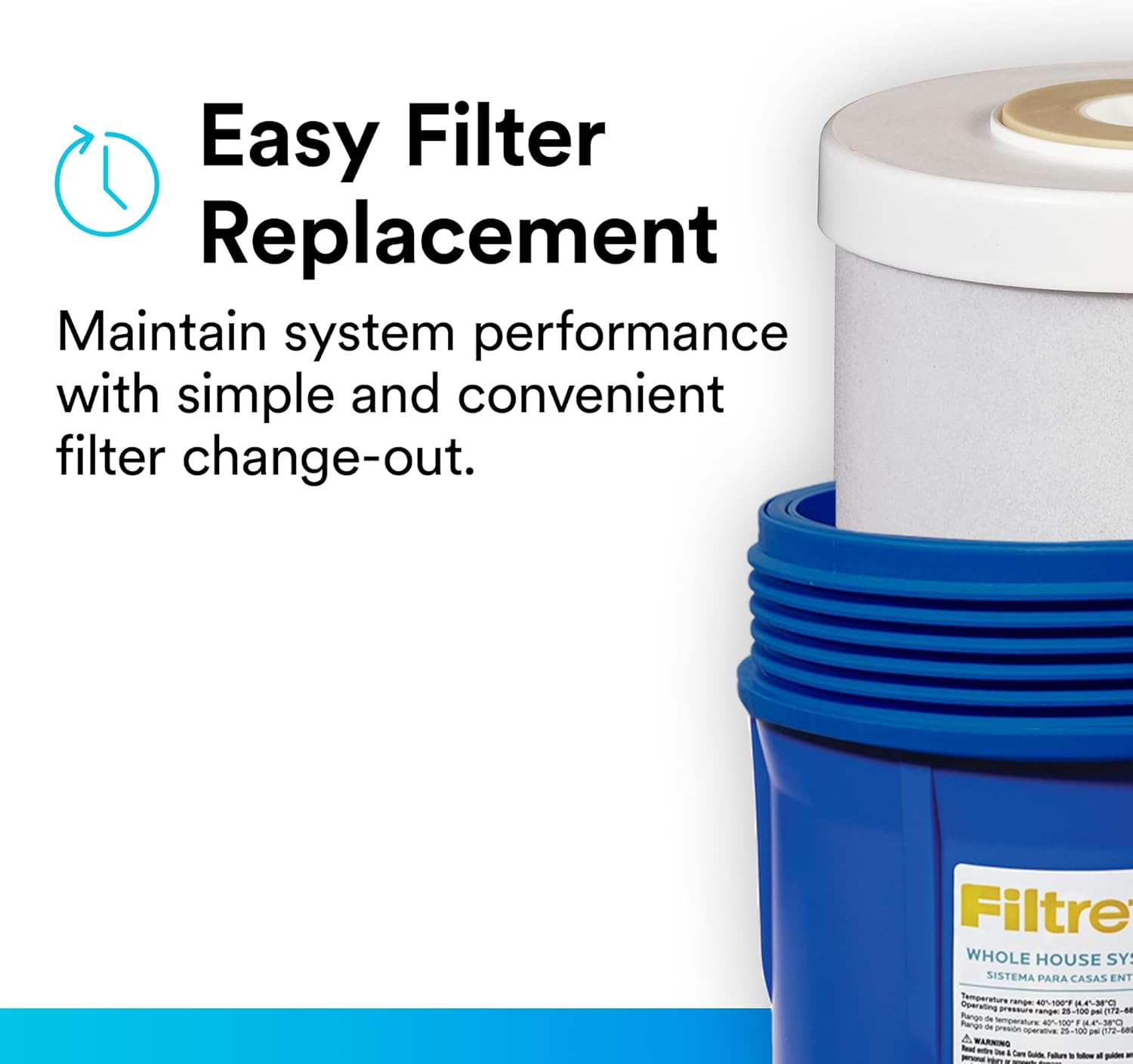 Filtrete Large Capacity Granulated Activated Carbon Whole House Water Filter 4WH-HDGAC-F01. for use with 3WH-HD-S01 System