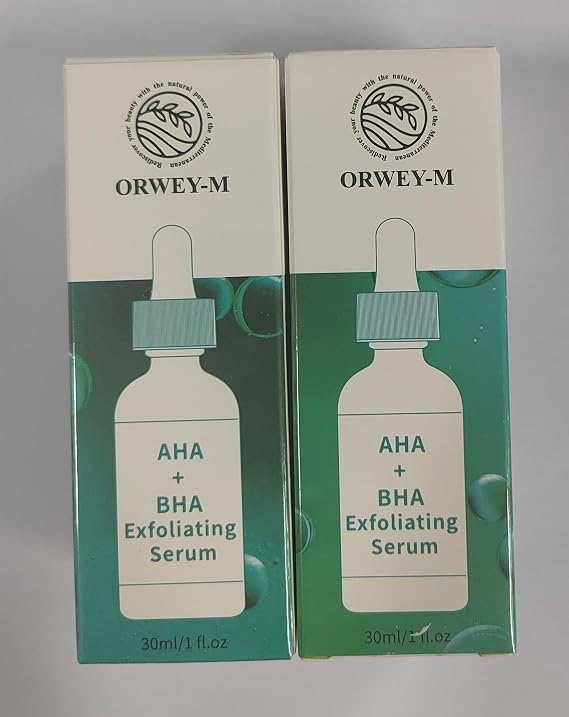 AHA + BHA Exfoliating Facial Serum | Skin Texture Refinement & Pore Care | 30 ml / 1 Fl Oz