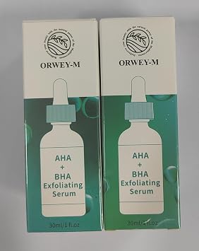 AHA + BHA Exfoliating Facial Serum | Skin Texture Refinement & Pore Care | 30 ml / 1 Fl Oz