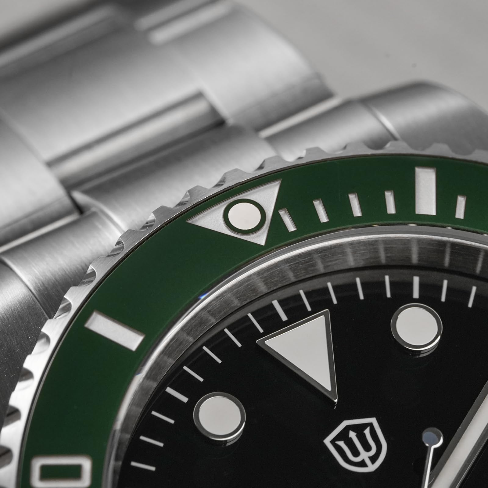 watchdives WD5512B Zegarek do nurkowania dla mężczyzn, ST2130, automatyczny zegarek na rękę, 40 mm, szkło szafirowe, wypukłe lustro do okna daty (efekt wzmocnienia 2,5-krotnego), BGW-9 niebieskie
