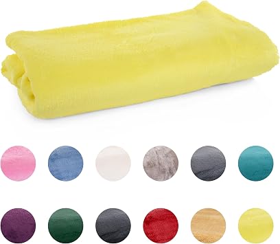 Mintra Home Throw Blanket for Couch, Soft Polyester Fleece Blanket, Cozy Lightweight Fuzzy Fall Decor Throw Blankets for Bed/Bed Cover/Couch Cover, 87 x 108 XXL, Yellow