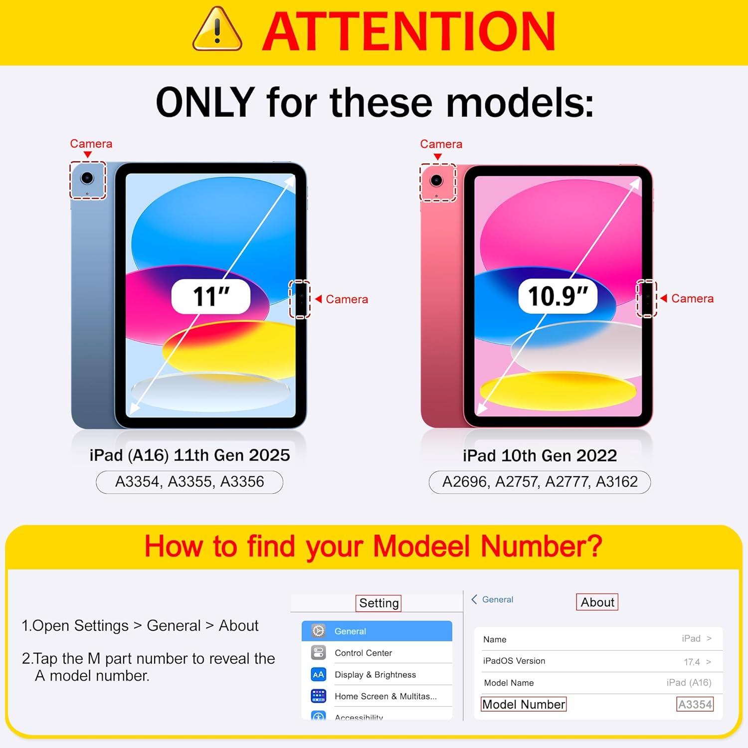 Mektron Case for iPad (A16) 11th Generation 11-inch 2025 Fit iPad 10th Gen 10.9 inch 2022, Tablet Cover with Trifold Stand + Pencil Holder + Auto Wake/Sleep + TPU Back Cover, Abstract Florals