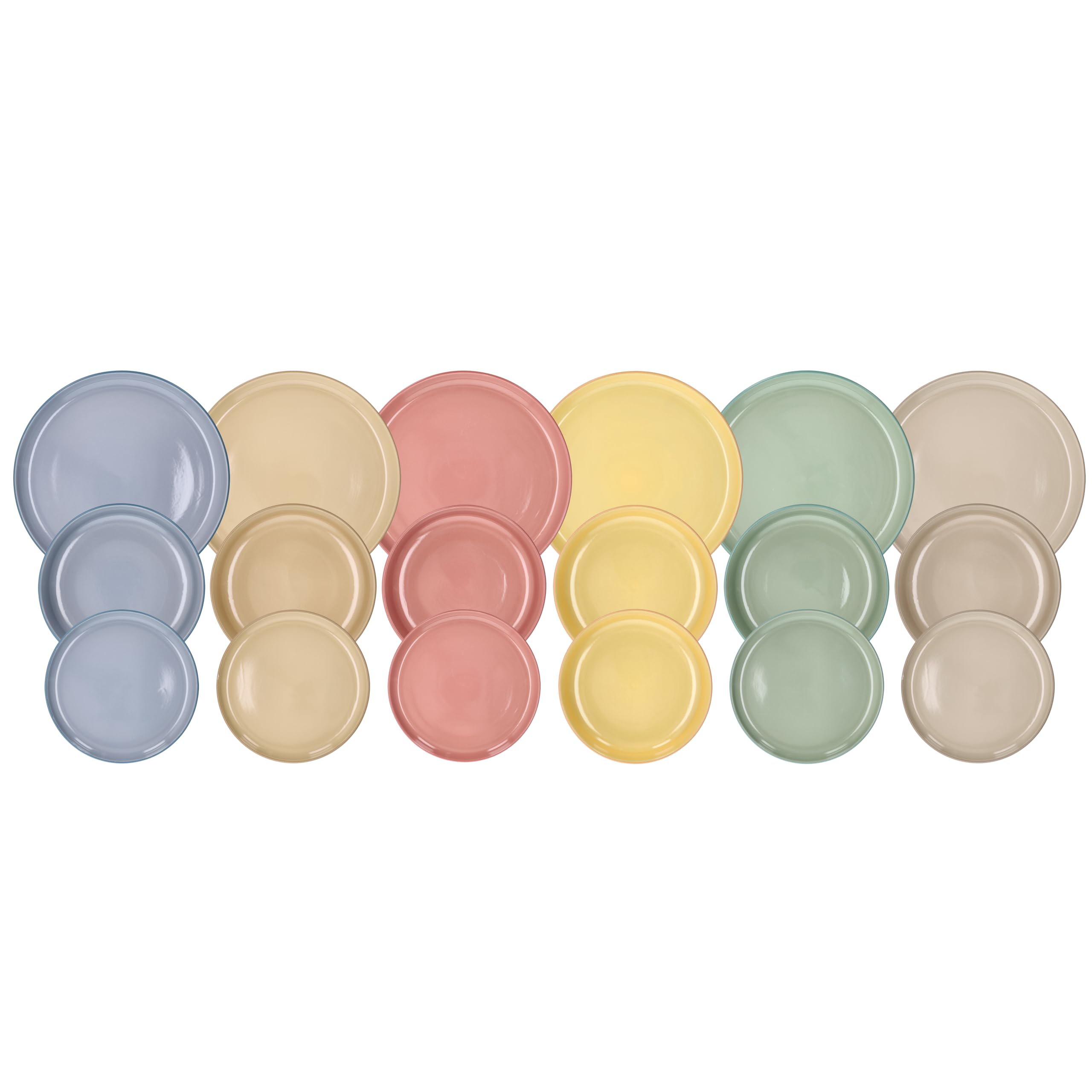 Tognana Rhapsody, Servizio piatti 18 pezzi per 6 persone, Stoneware, Multicolor