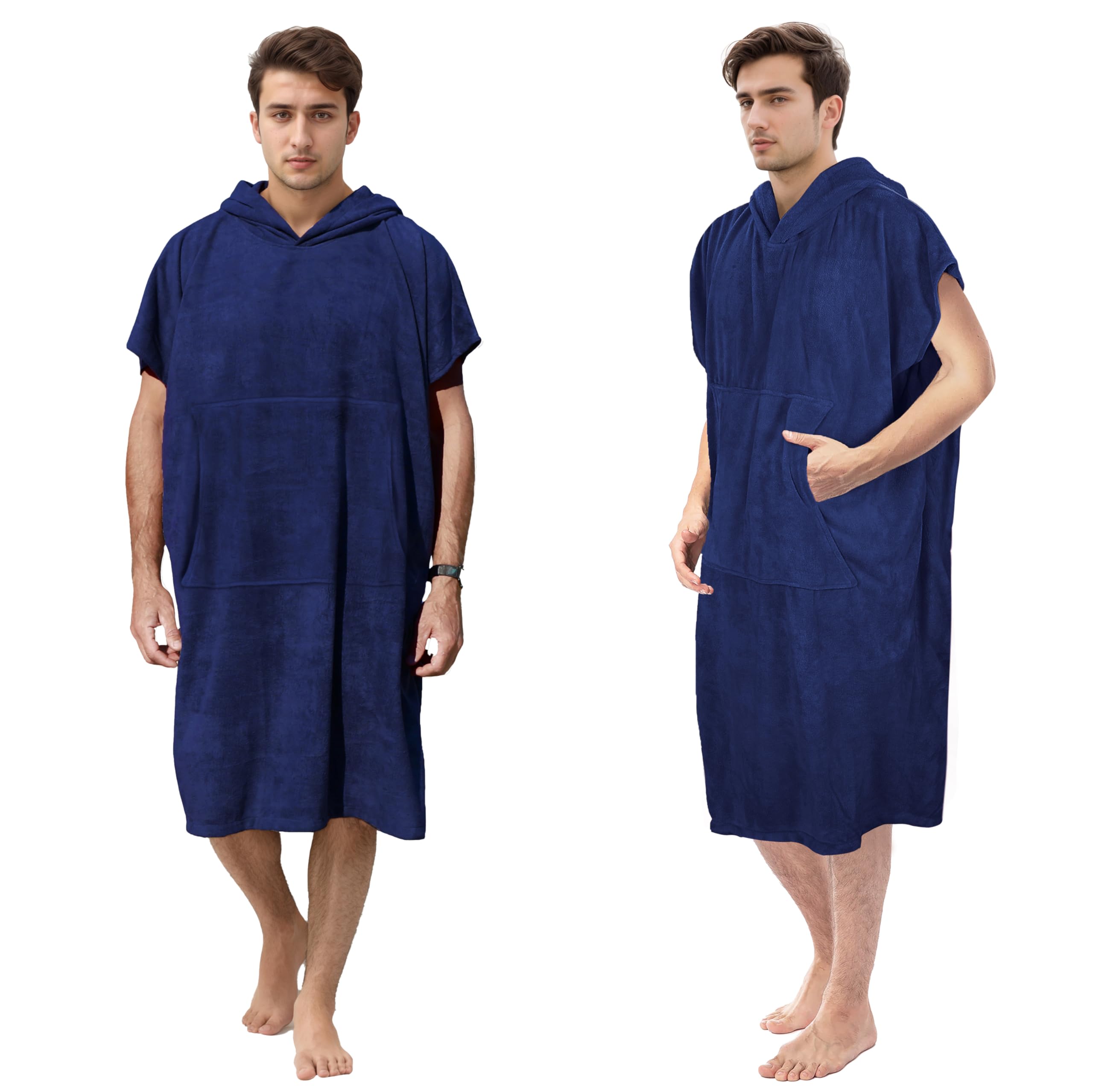 Surf Poncho Changing Towel Robe for Adults Men Women, Water Absorbent Wetsuit Change Poncho for Surfing Swimming-image-24